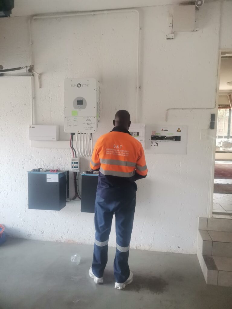 solar system installation